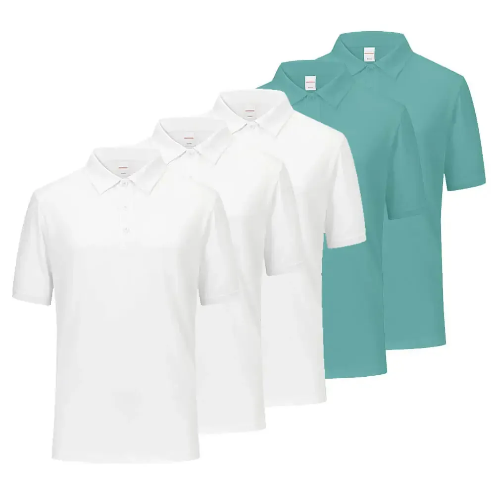 5 Pcs Men's Quick Drying Polo Shirts