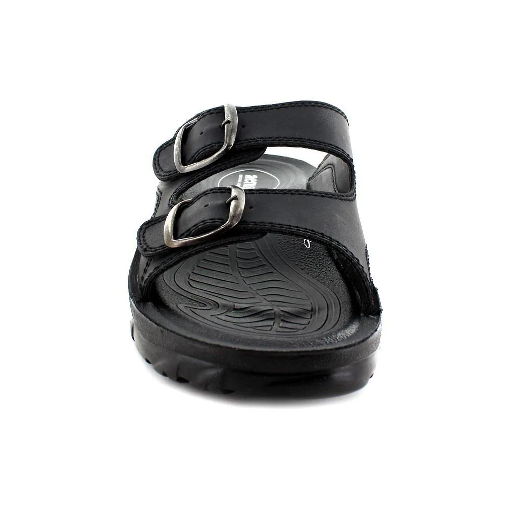 Aerosoft - Grabone A5402 Dual Strap Comfortable Slide Sandals For Men With Metal Buckle