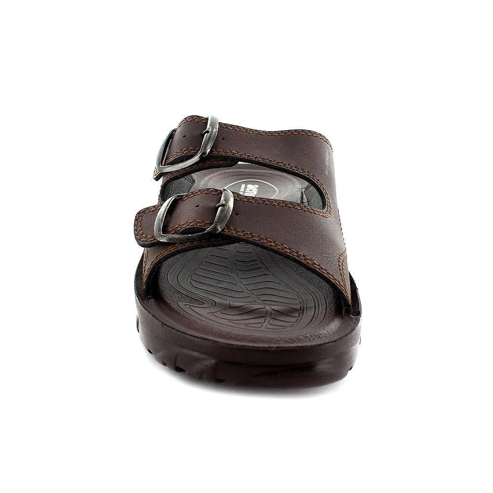 Aerosoft - Grabone A5402 Dual Strap Comfortable Slide Sandals For Men With Metal Buckle