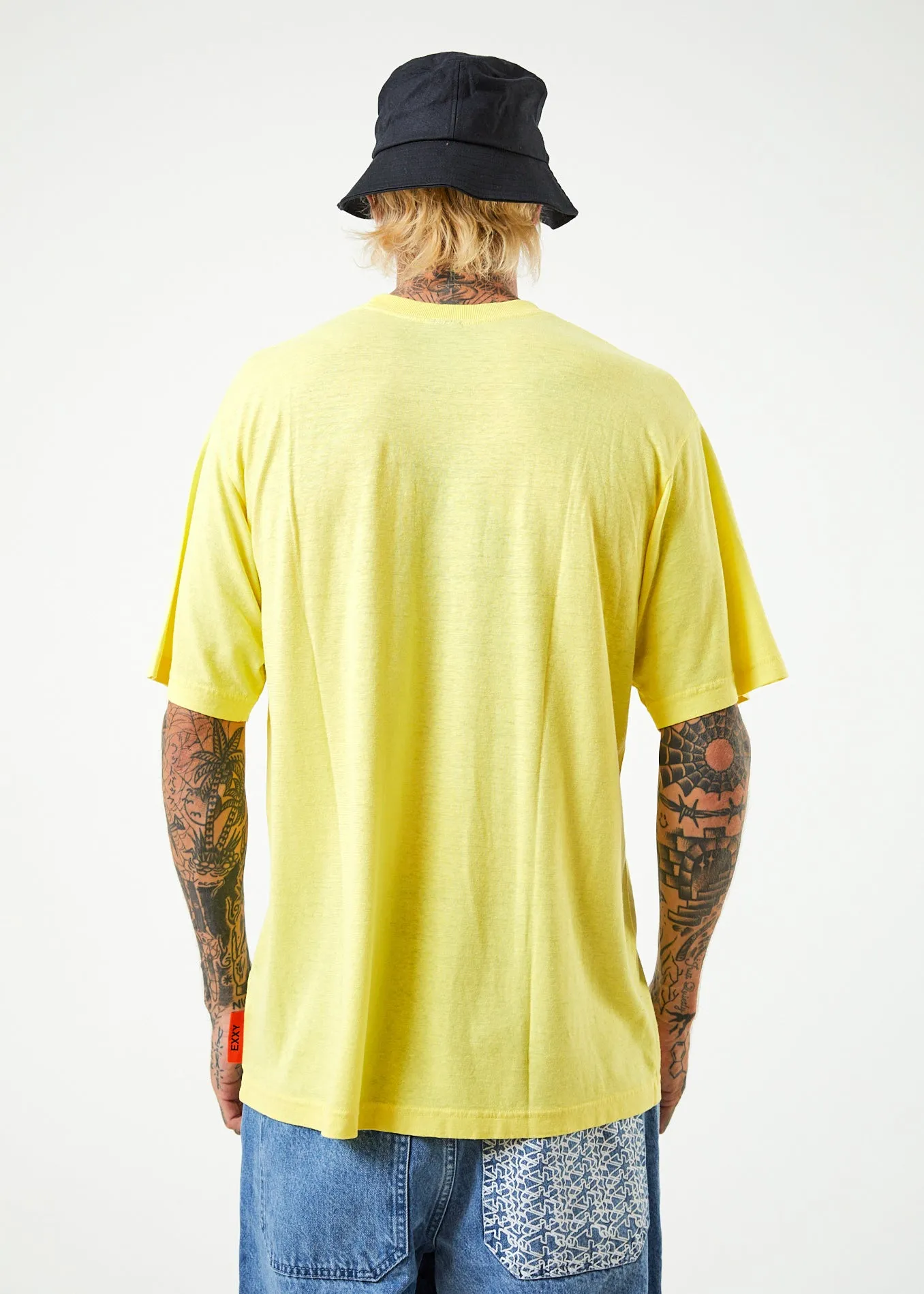 AFENDS Mens Rave - Retro Graphic T-Shirt - Lemonade