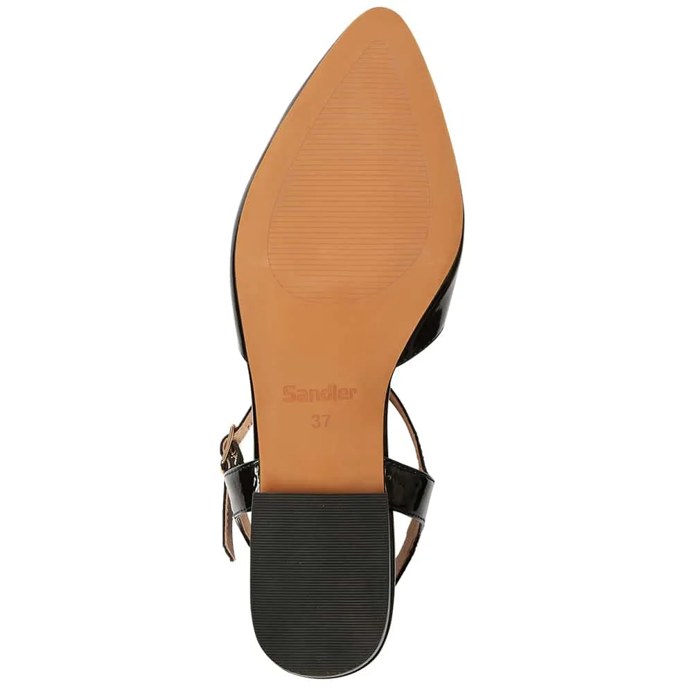 Amity Flat in Black Patent