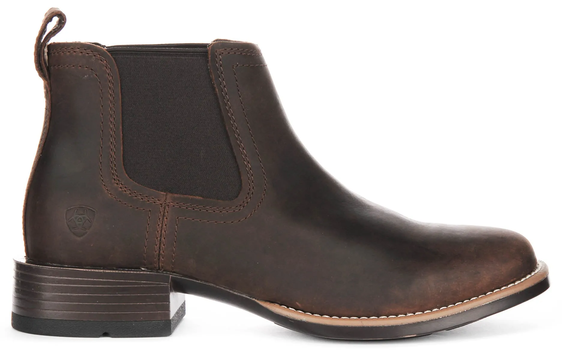 Ariat Booker Ultra Round Chelsea In Brown For Men