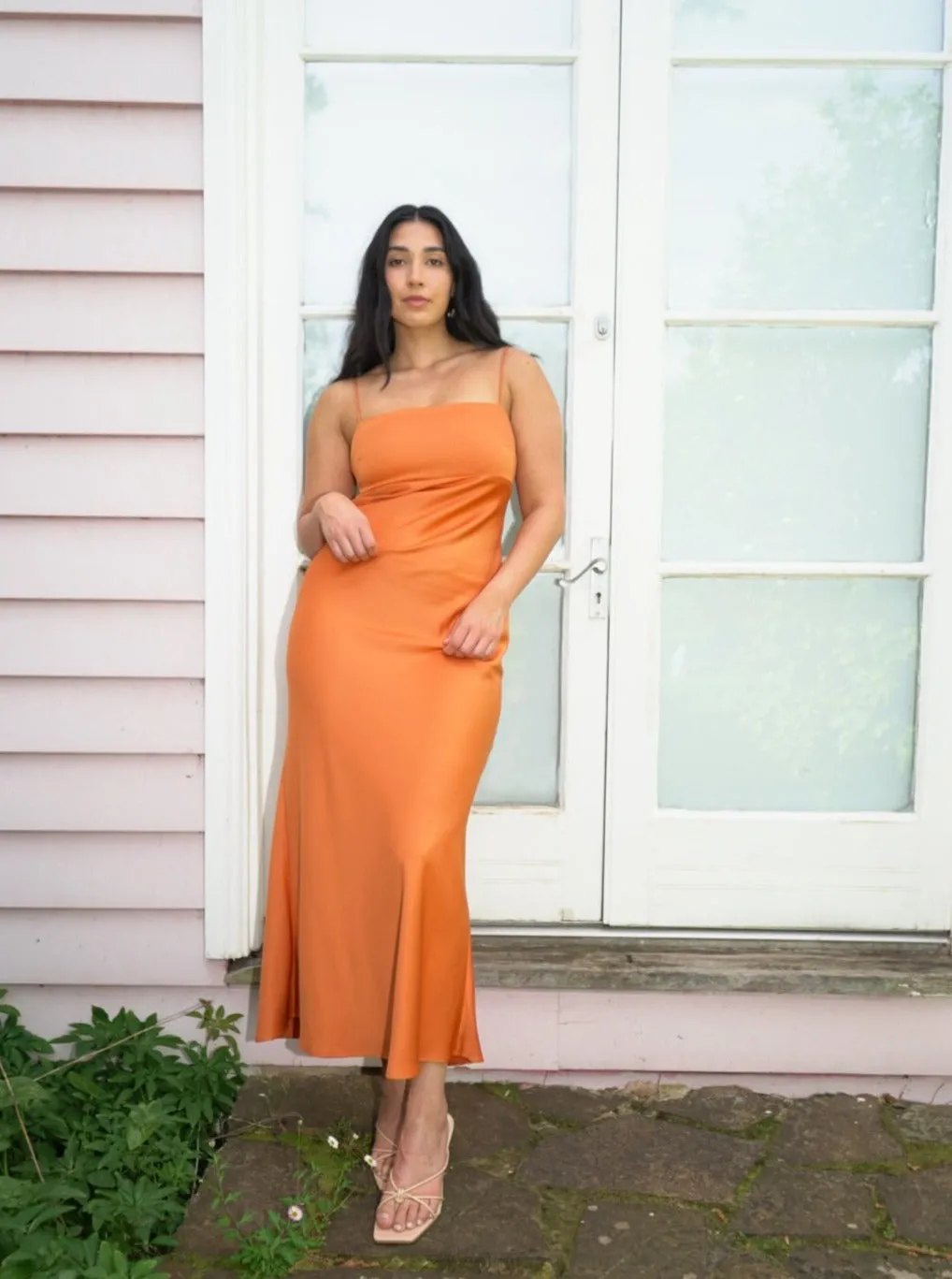 Aurora Maxi Dress- Rust