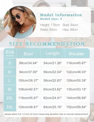 AUSELILY Womens Summer Tank Tops Casual Ladies Sleeveless Scoop Neck Eyelet Embroidery Loose Fit Hollow Camisoles 2024 Floral Blue White M