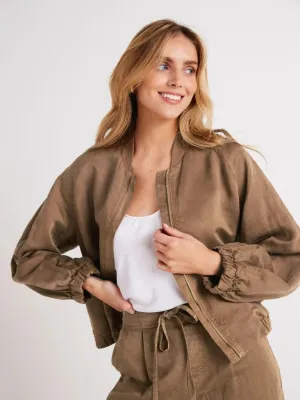 Bella Dahl Chloe Bomber Jacket