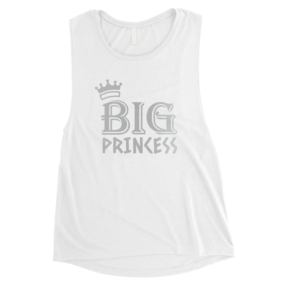 Big Little Leaf Wreath-SILVER Womens Muscle Tank Top Grateful Cool