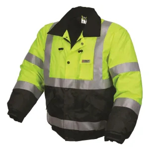 BMRCL3LXL MCR insulated Polyester,Bomber Jacket, LIME