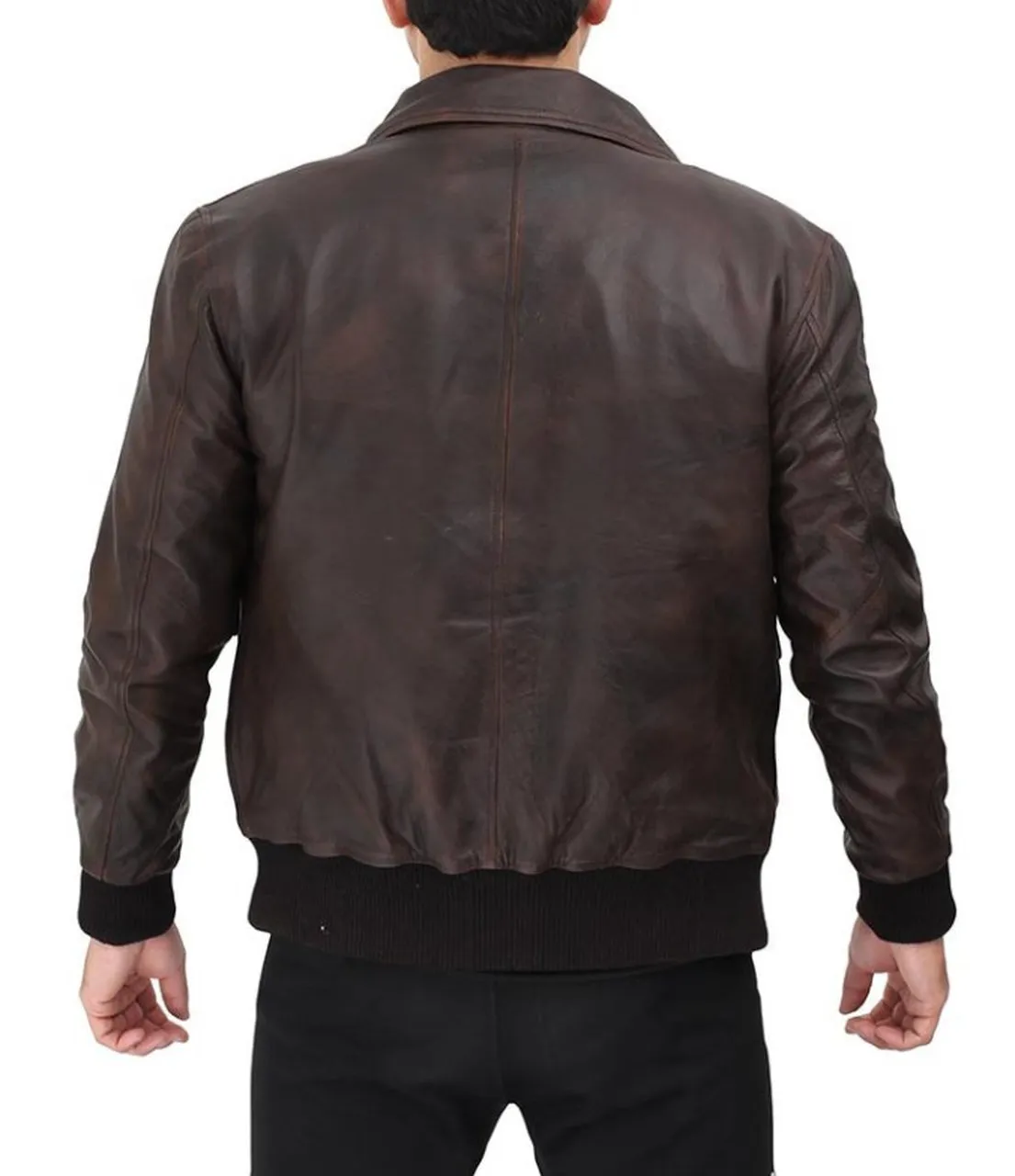 Bomber SheepSkin Leather Jacket Men