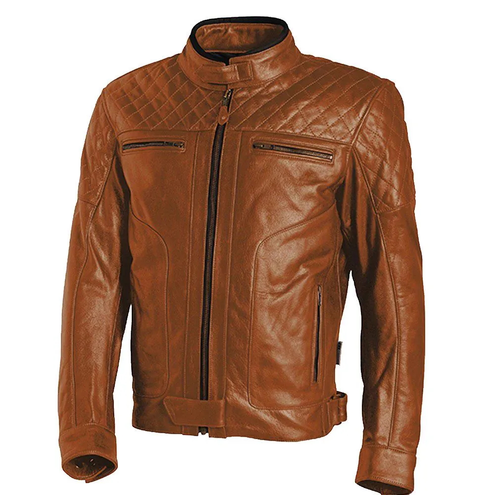 Brown Stylish Leather Motorcycle Jacket