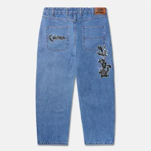 Butter Goods - Critter Heavy Weight Denim Jeans - Washed Indigo