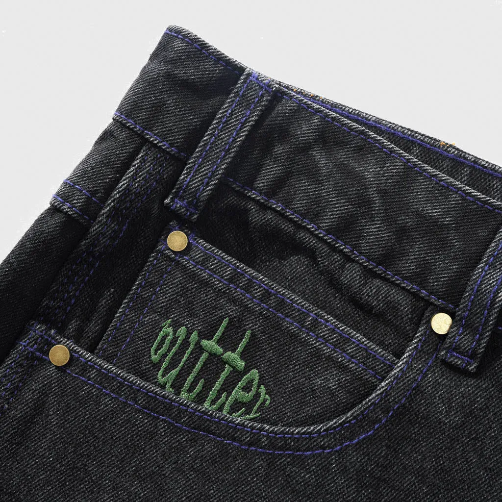 Butter Goods - Spider Denim Jeans - Washed Black