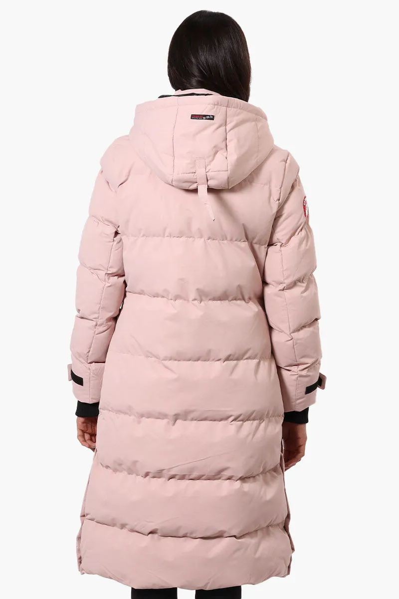 Canada Weather Gear Long Puffer Parka Jacket - Blush