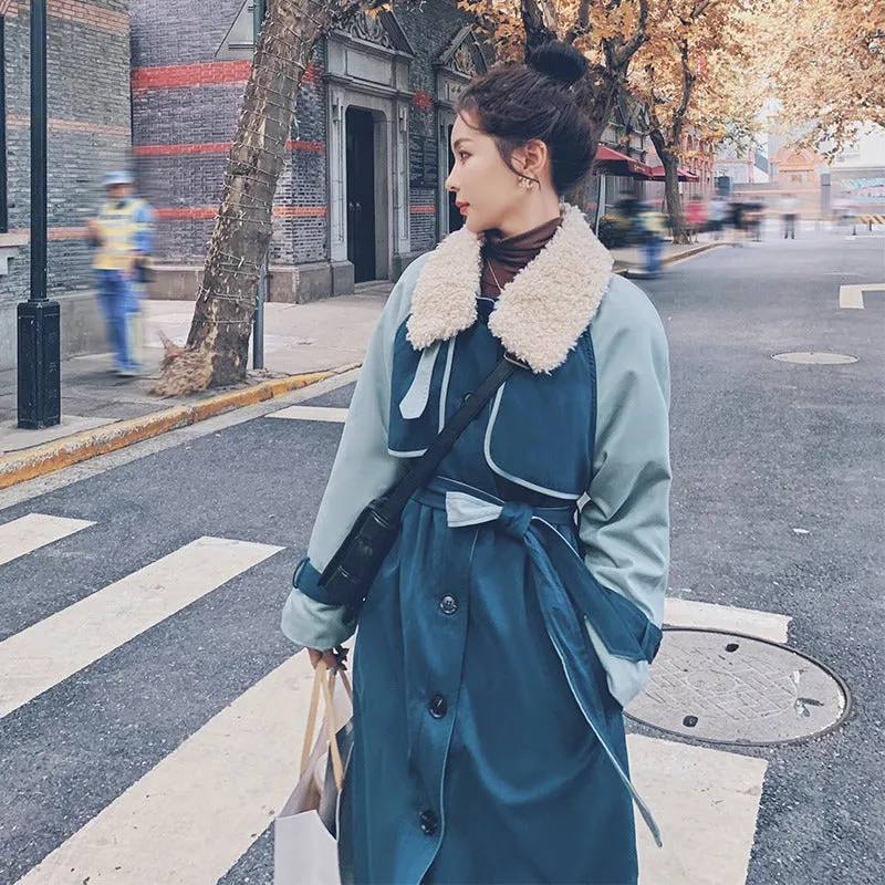 Casual British Style Winter Loose Cotton Women's Coat