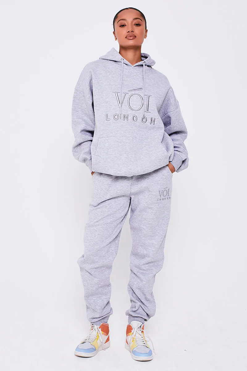 Chelsea Oversized Fleece Tracksuit - Grey