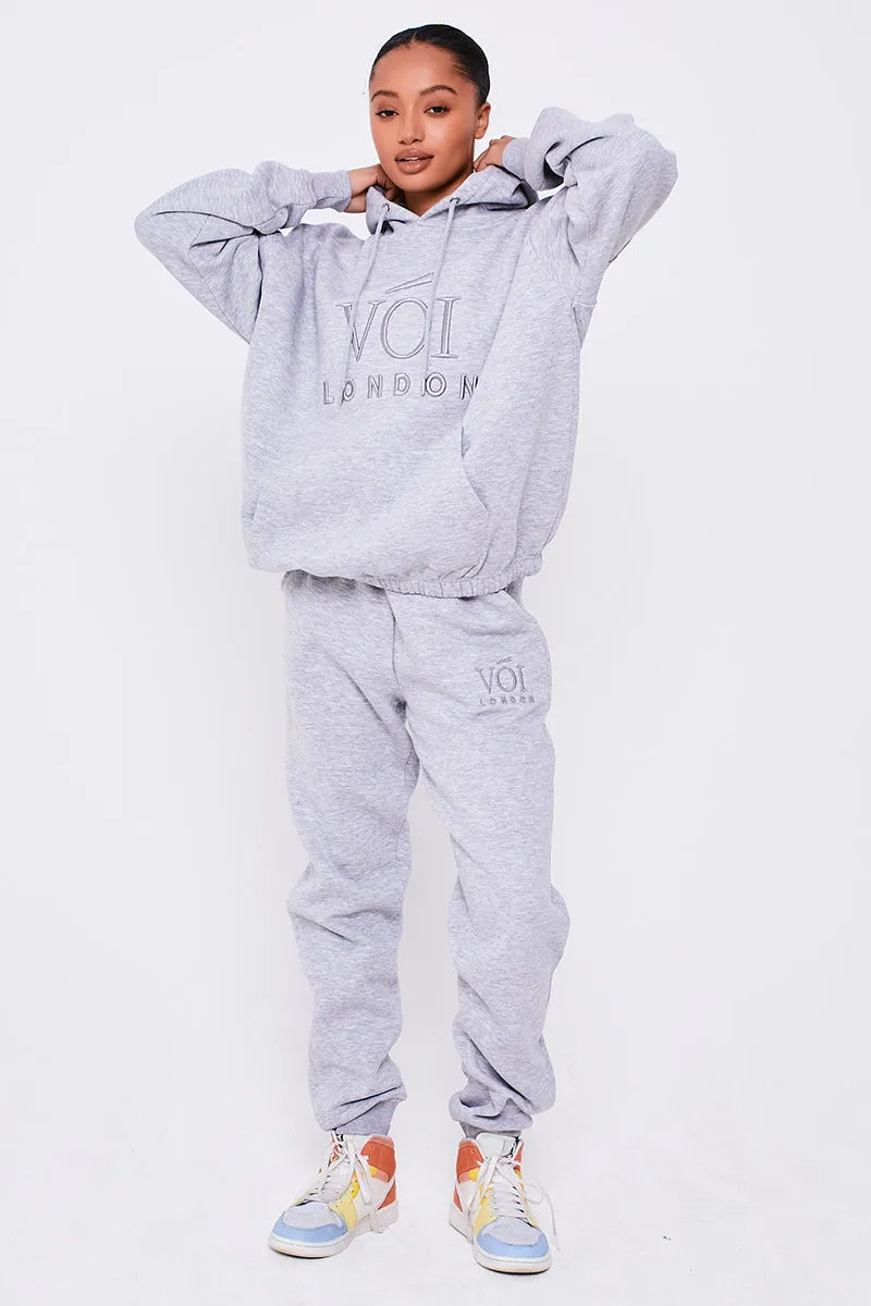 Chelsea Oversized Fleece Tracksuit - Grey