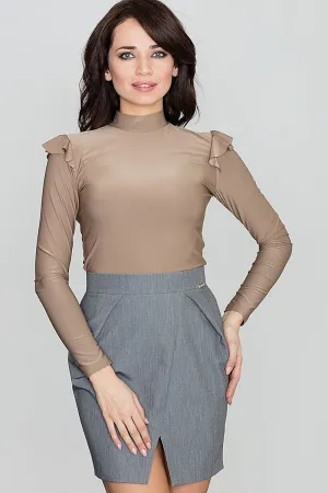 Chic Asymmetric Front-Cut Pencil Skirt