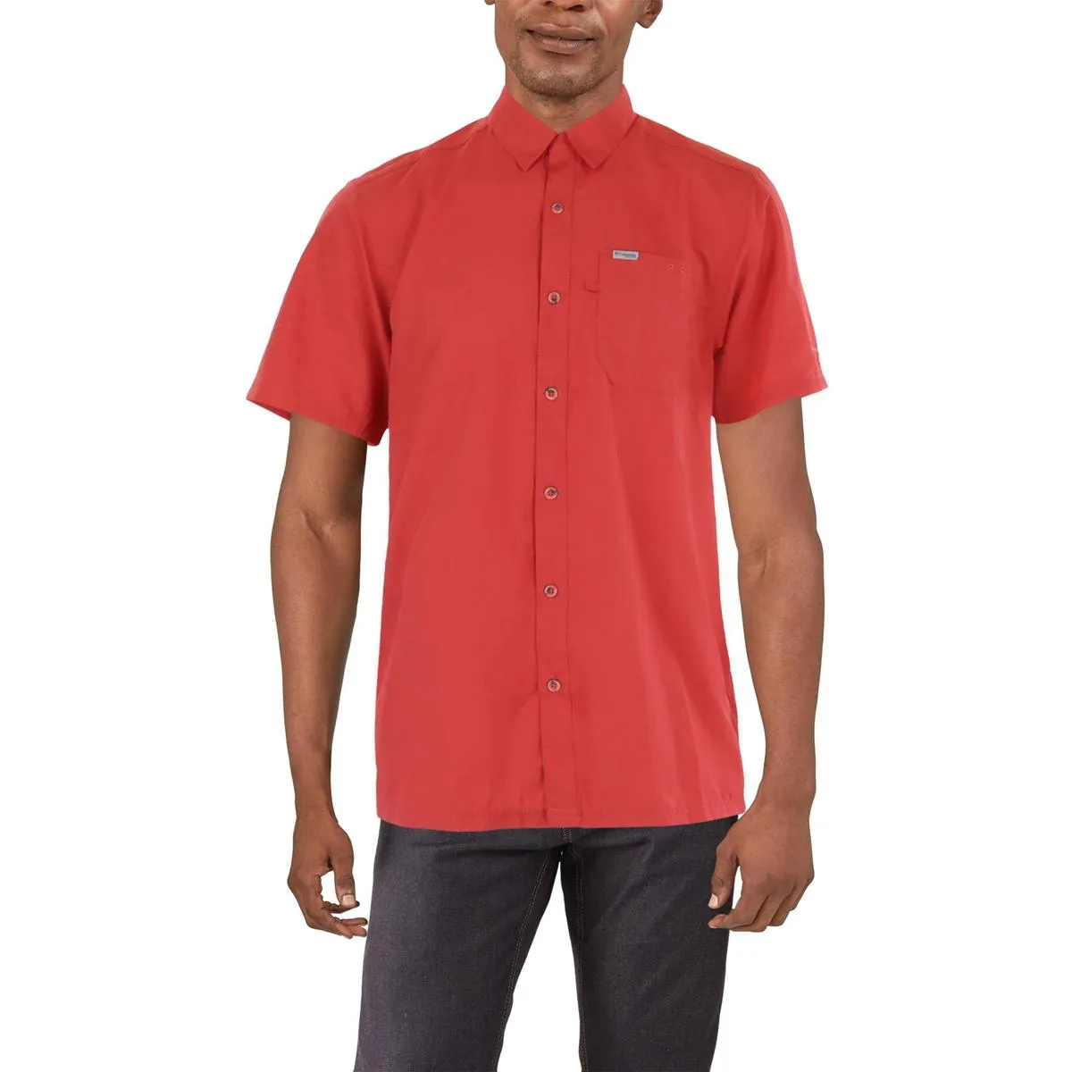 Columbia Sportswear Mens Collared Omni-Shade Button-Down Shirt