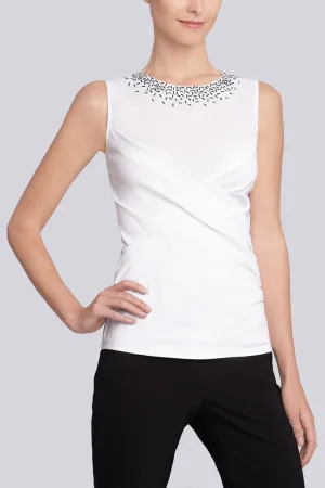 Cotton Shirting Embellished Top