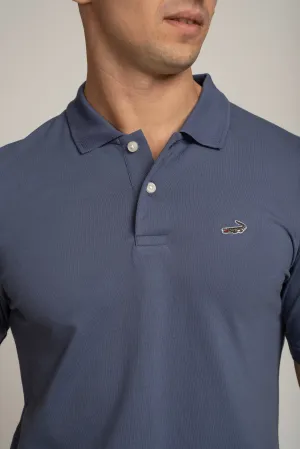 Crocodile Polo T-Shirts Blue - Wedgewood