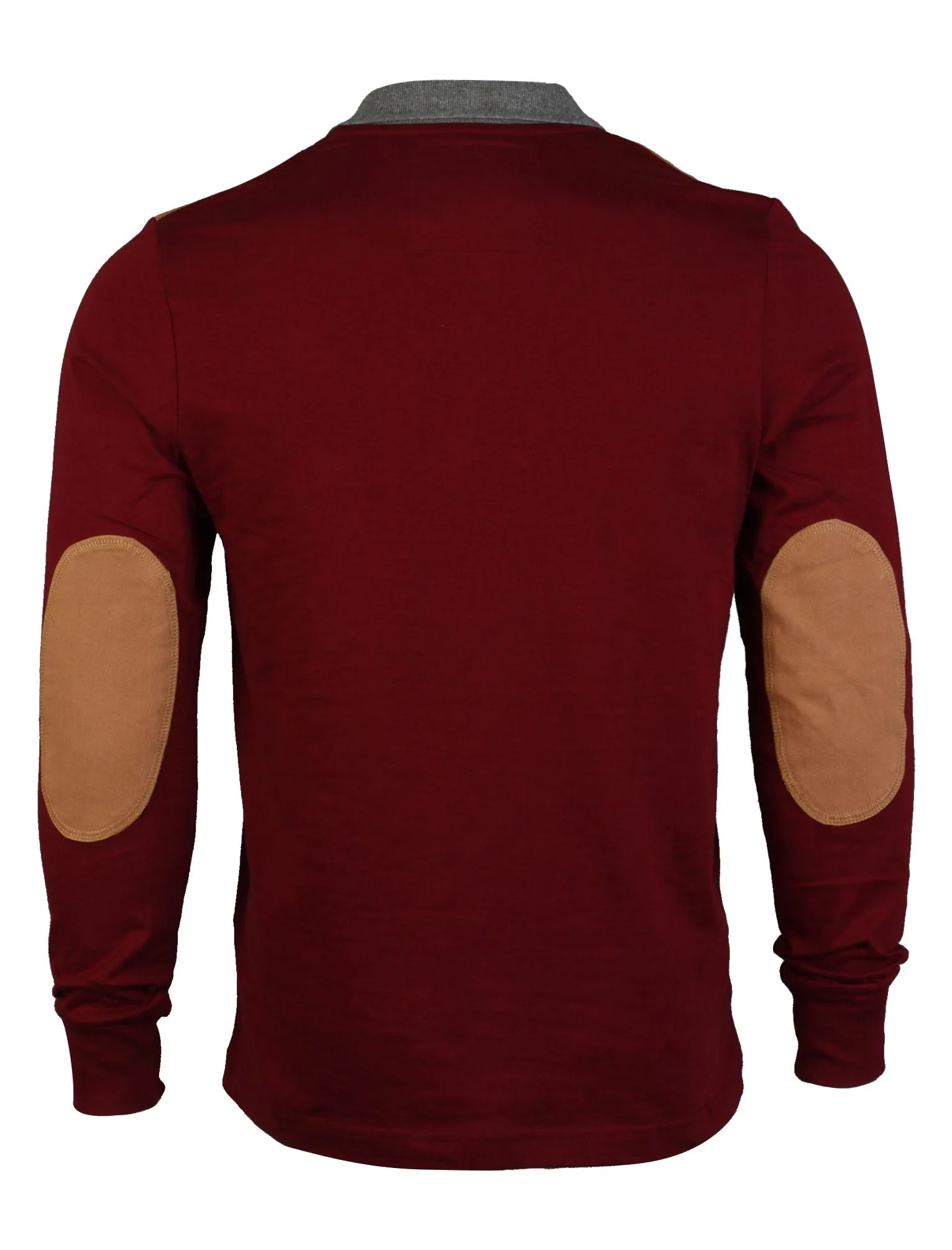 D-Code Luca Long Sleeve Polo Shirt in Bordeaux