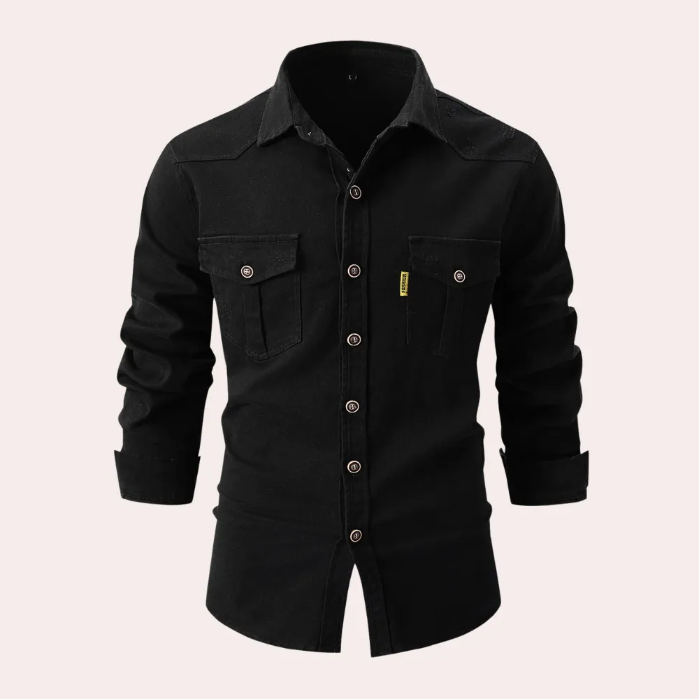 Damian - Long Sleeve Polo - Leisure - High Quality Modern Style - Perfect for Casual Days