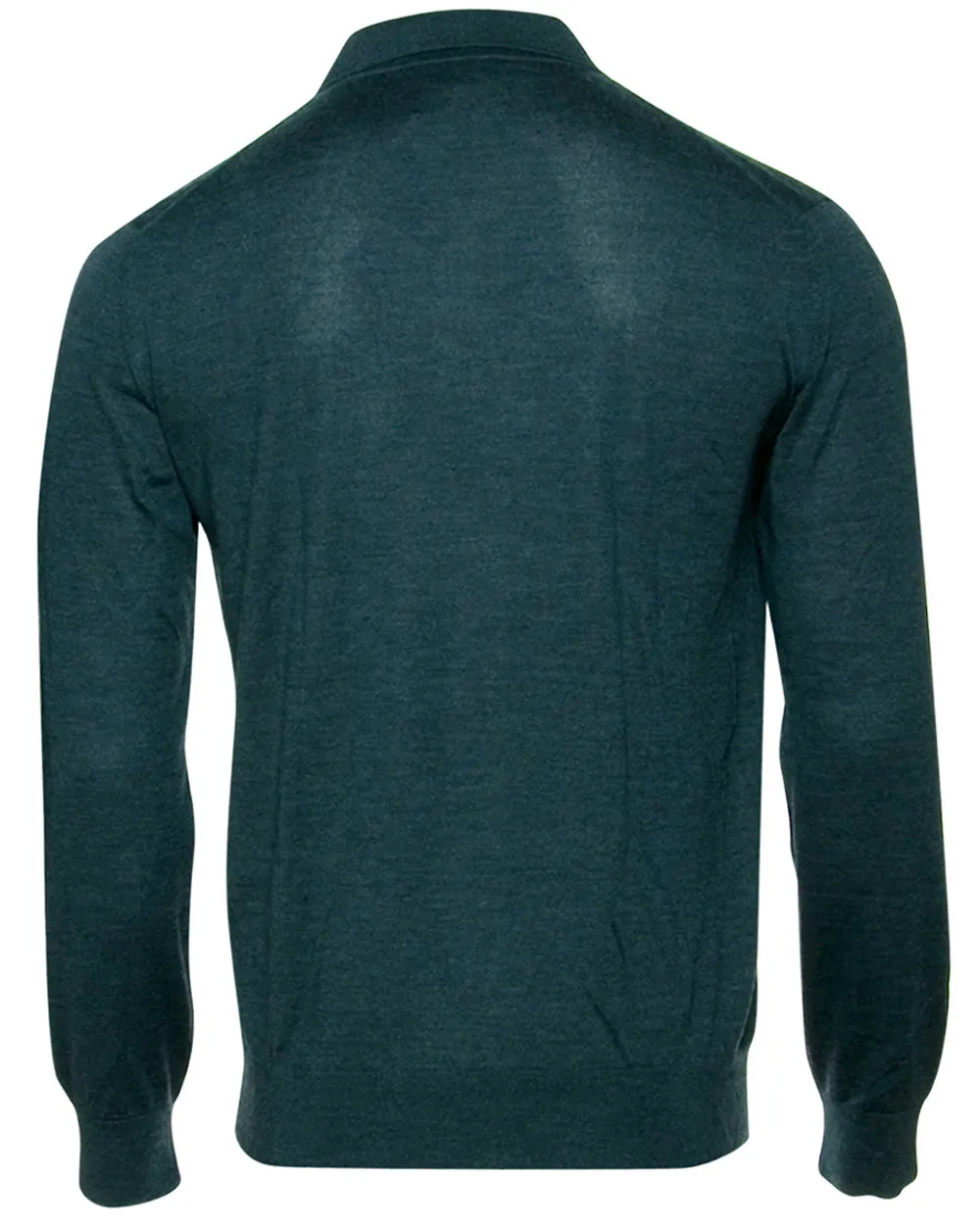 Dark Teal Long Sleeve Polo