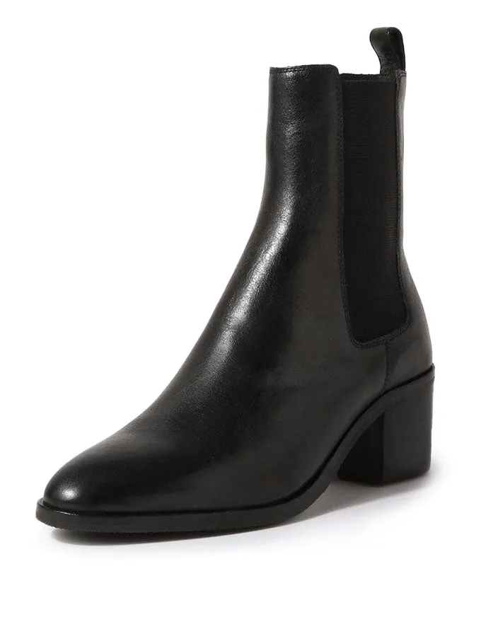 Dowell Black Leather Boots