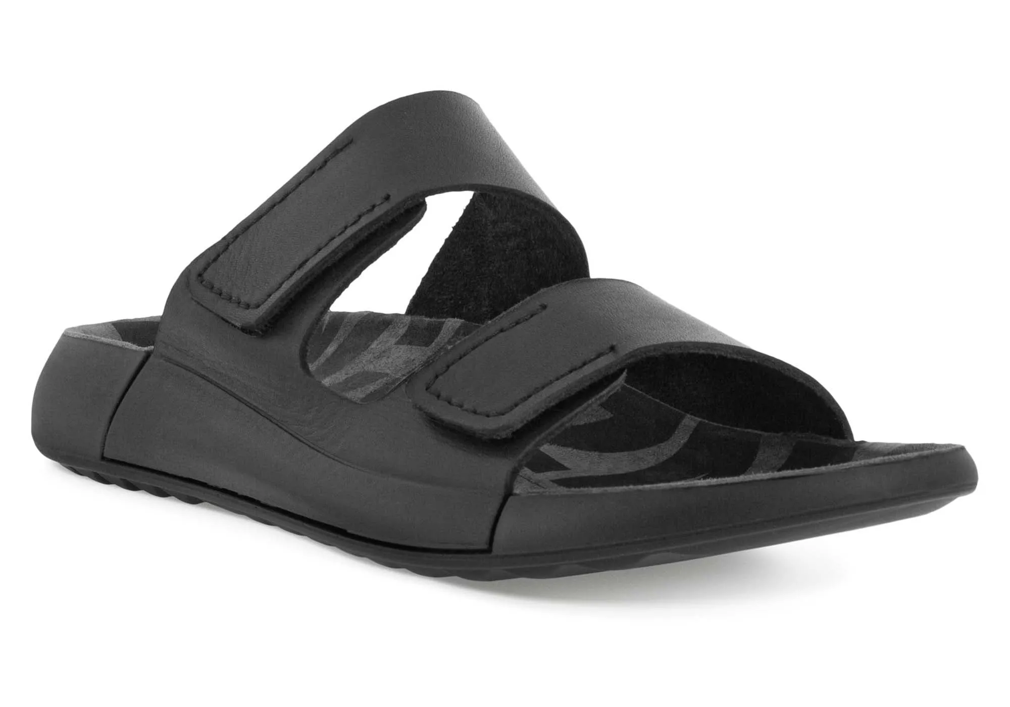 ECCO 2nd Cozmo Womens Comfortable Leather 2 Strap Slide Sandals