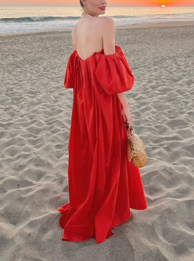 Elegant Red Evening Dress