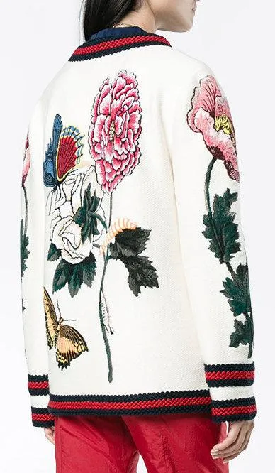 Embroidered Hooded Jacket