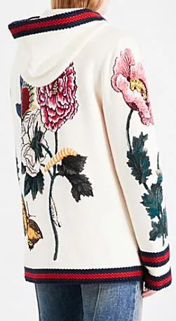 Embroidered Hooded Jacket