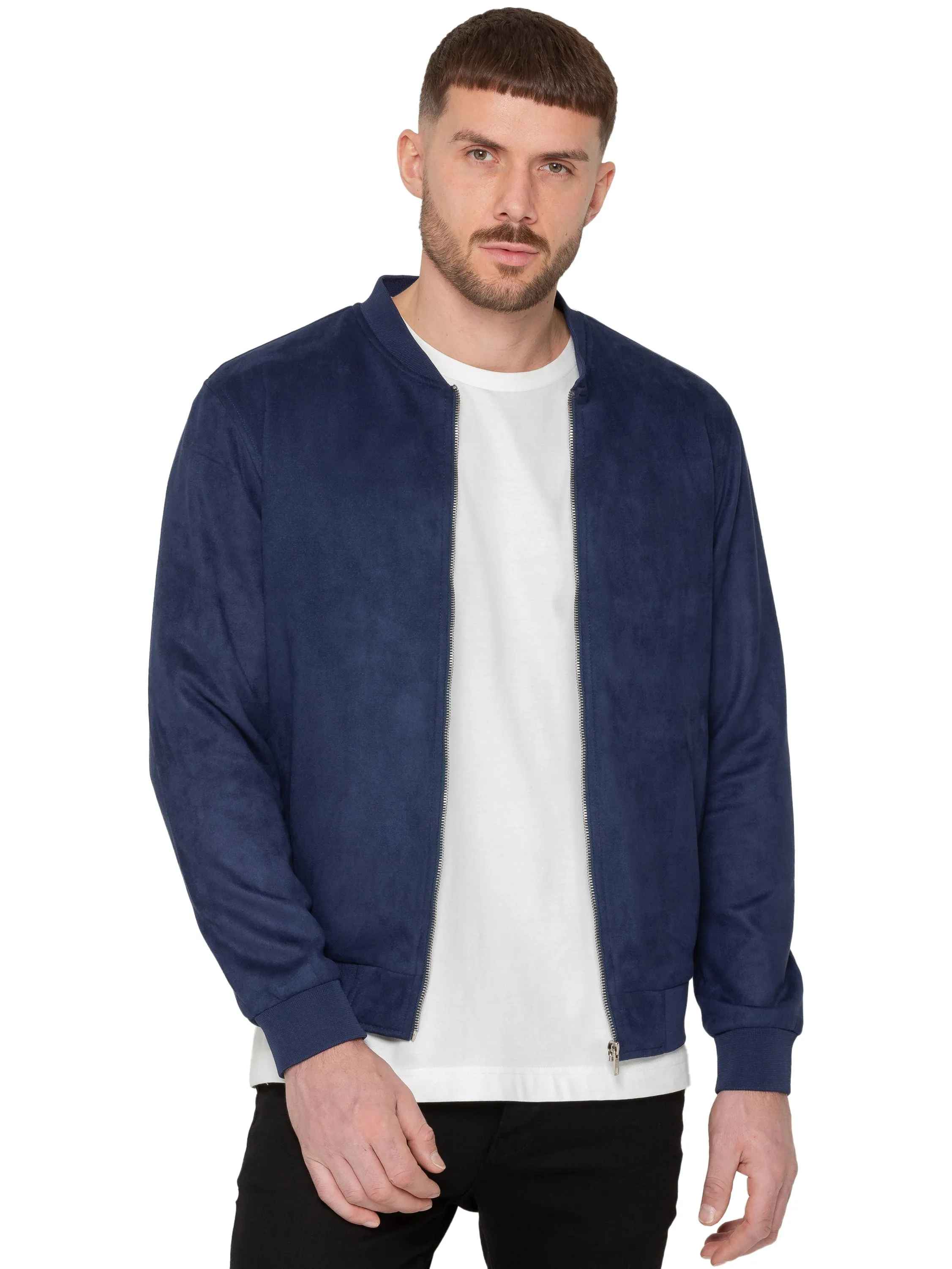 Enzo Milano | Mens Suede Bomber Jacket