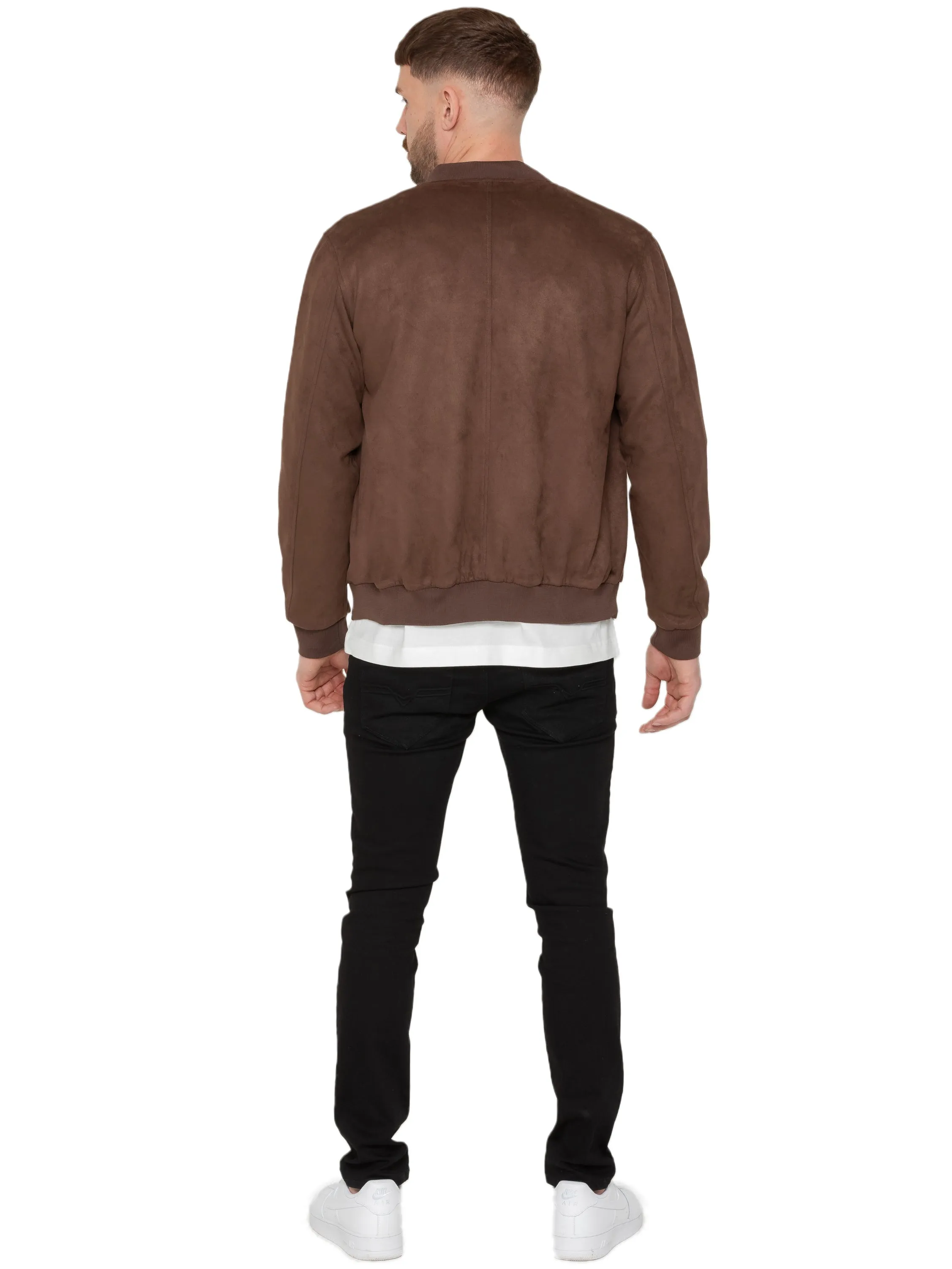 Enzo Milano | Mens Suede Bomber Jacket