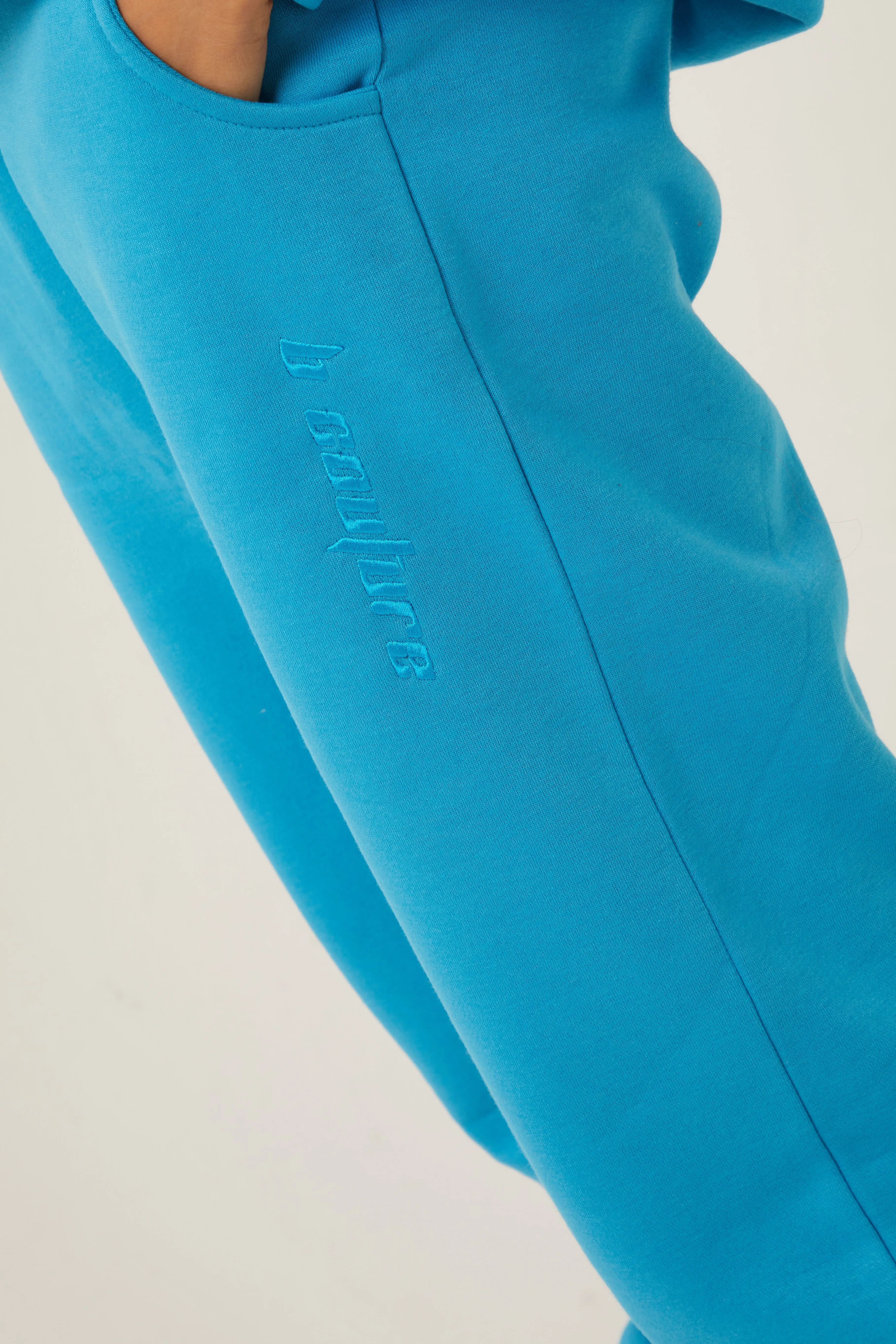 Essential Oversized Fleece Tracksuit - Blue