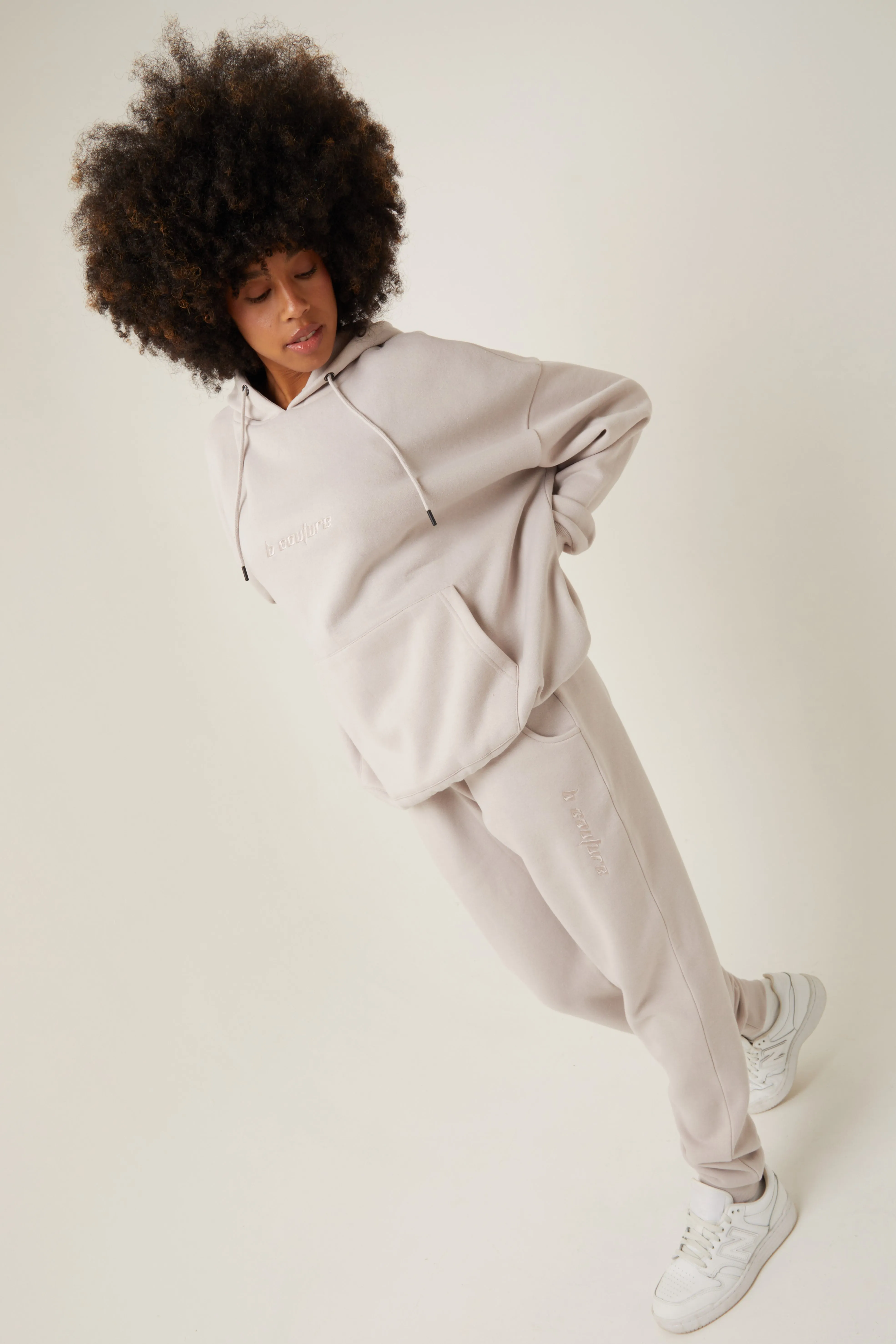 Essential Oversized Fleece Tracksuit - Metal Grey