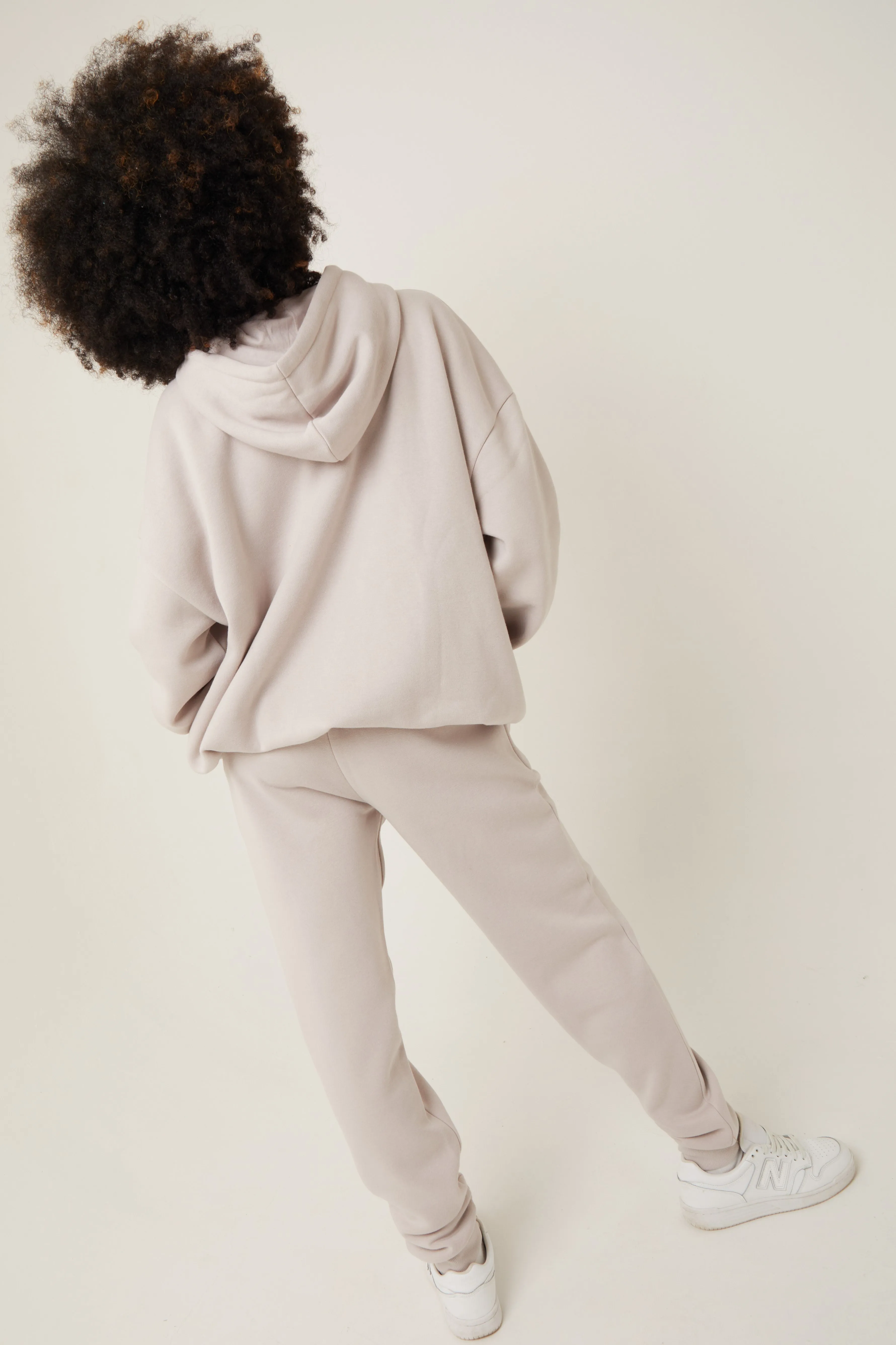 Essential Oversized Fleece Tracksuit - Metal Grey