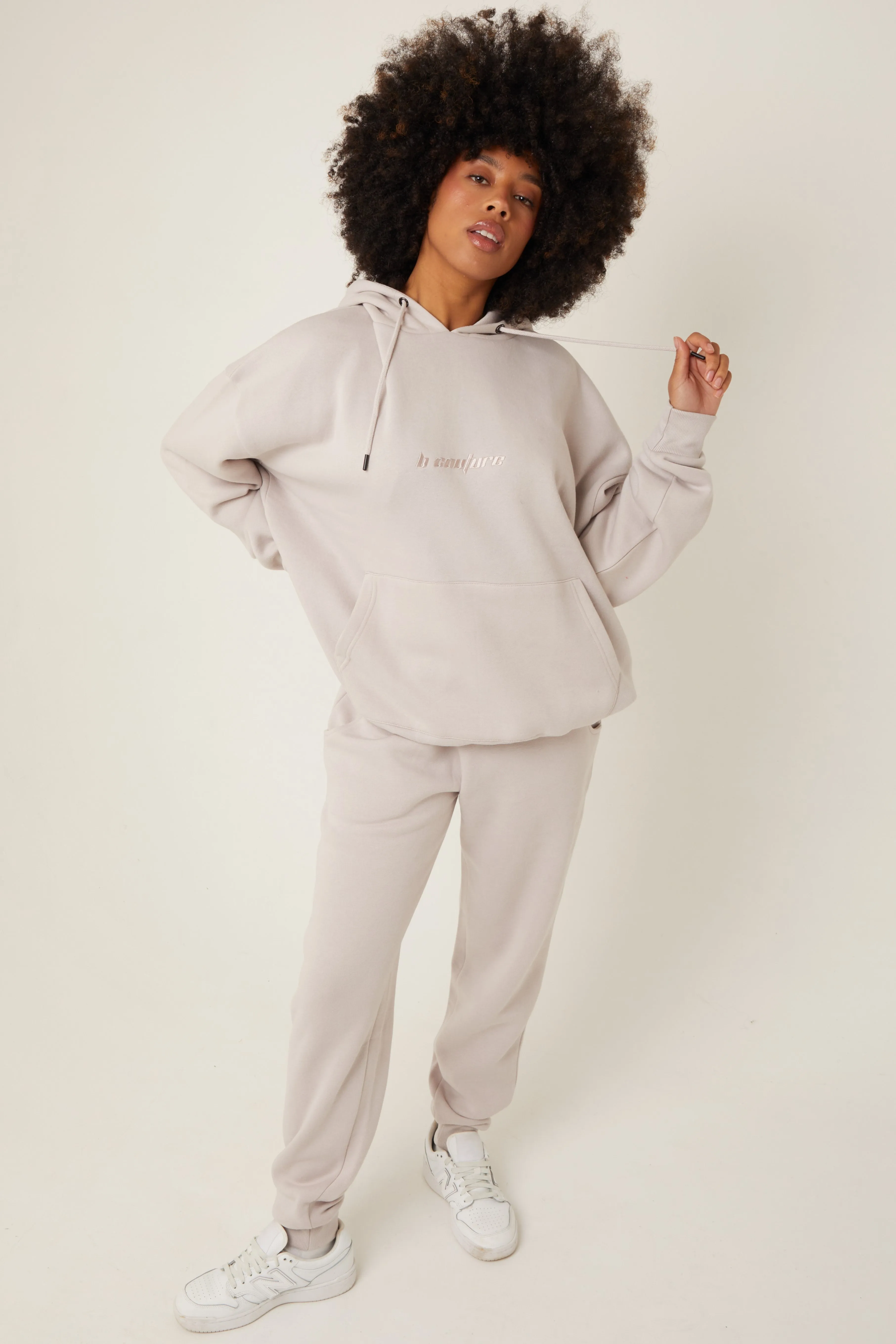 Essential Oversized Fleece Tracksuit - Metal Grey