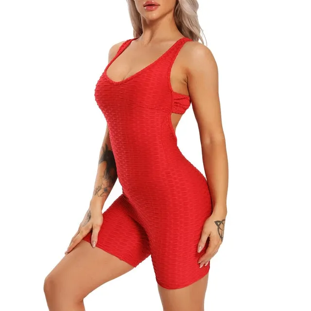 Fashionable Sexy Women's Sleeveless Backless Sportswear