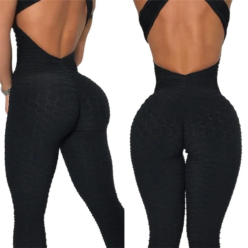 Fashionable Sexy Women's Sleeveless Backless Sportswear