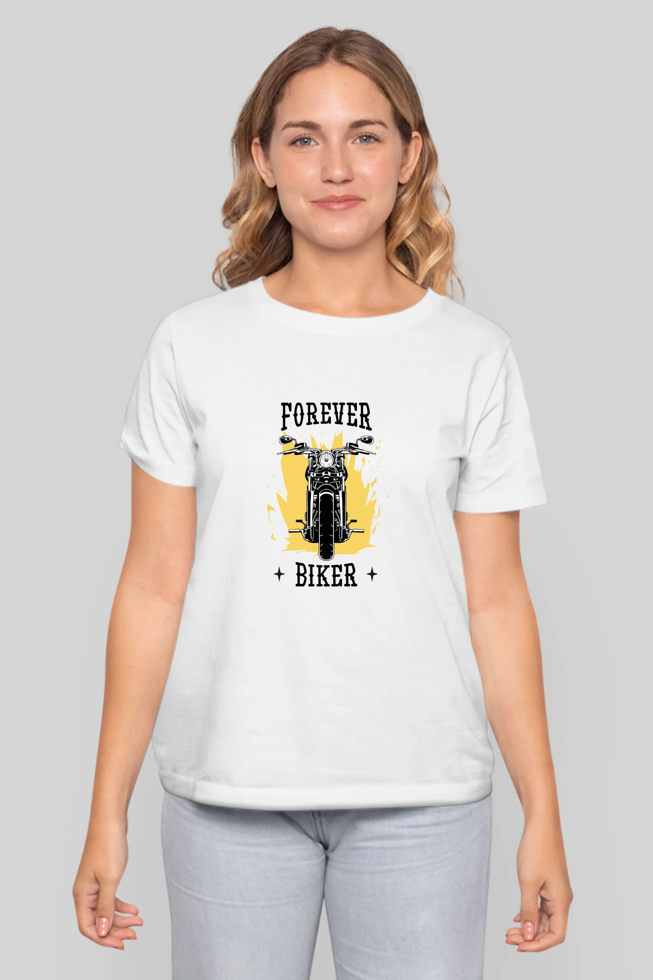 Forever Biker Printed T-shirt for women