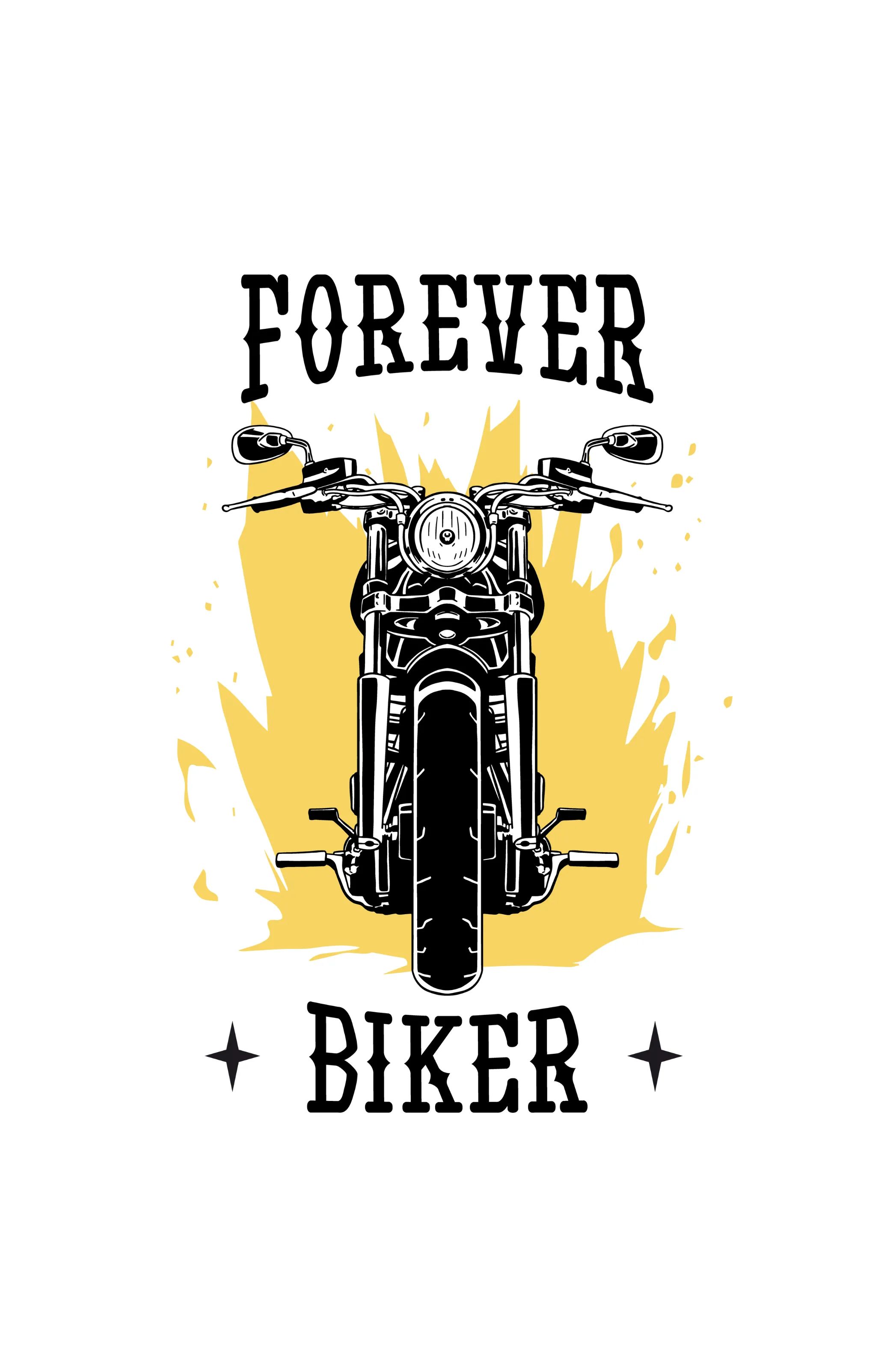 Forever Biker Printed T-shirt for women