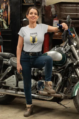 Forever Biker Printed T-shirt for women