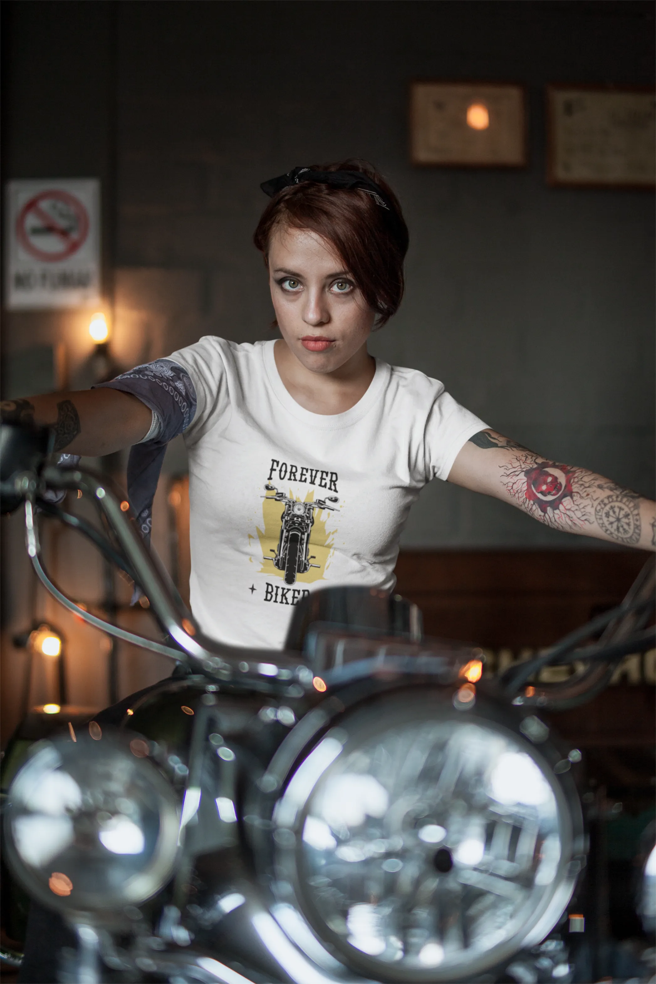 Forever Biker Printed T-shirt for women