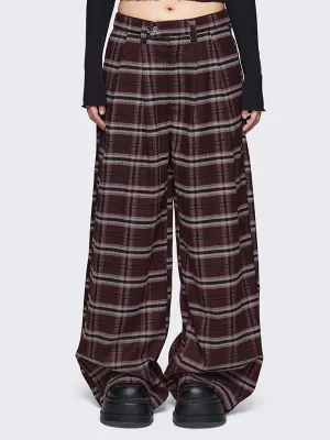 Freya Plaid Grandpa Pants