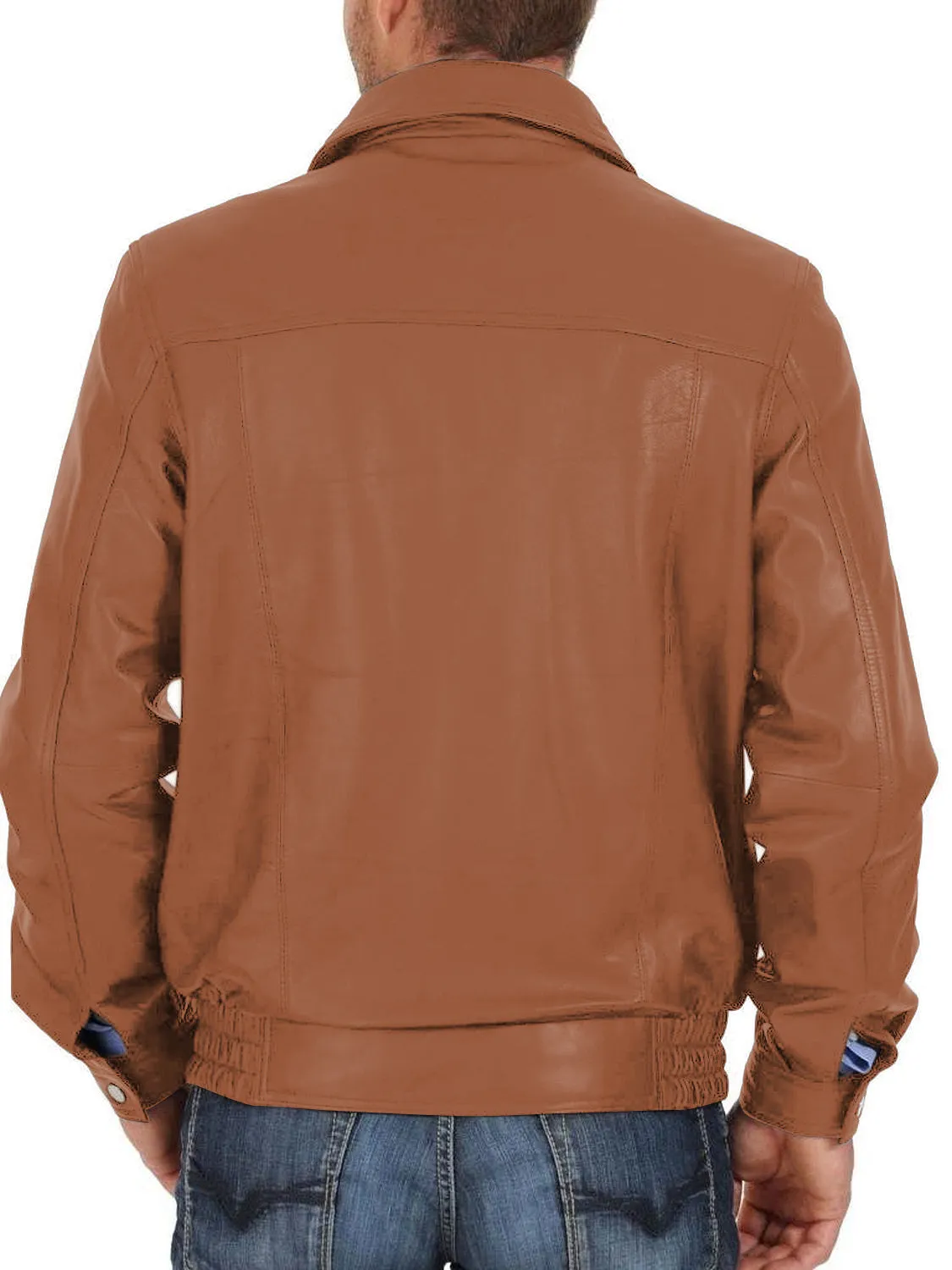 Galaxyx Red Bomber Leather Jacket