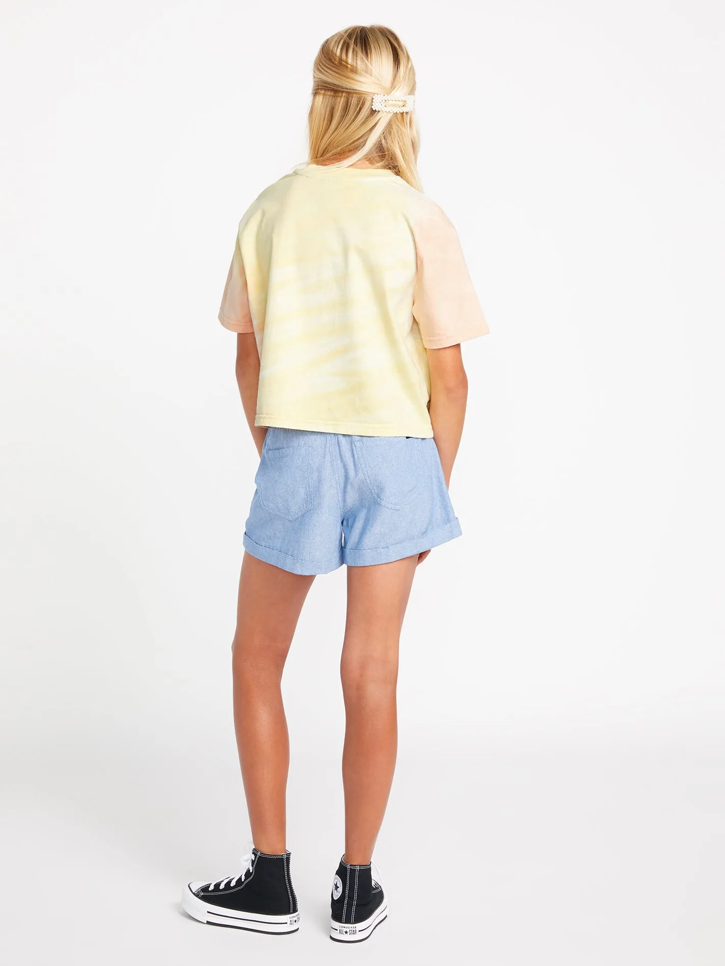 Girls Galactic Stone Short Sleeve Shirt - Citron