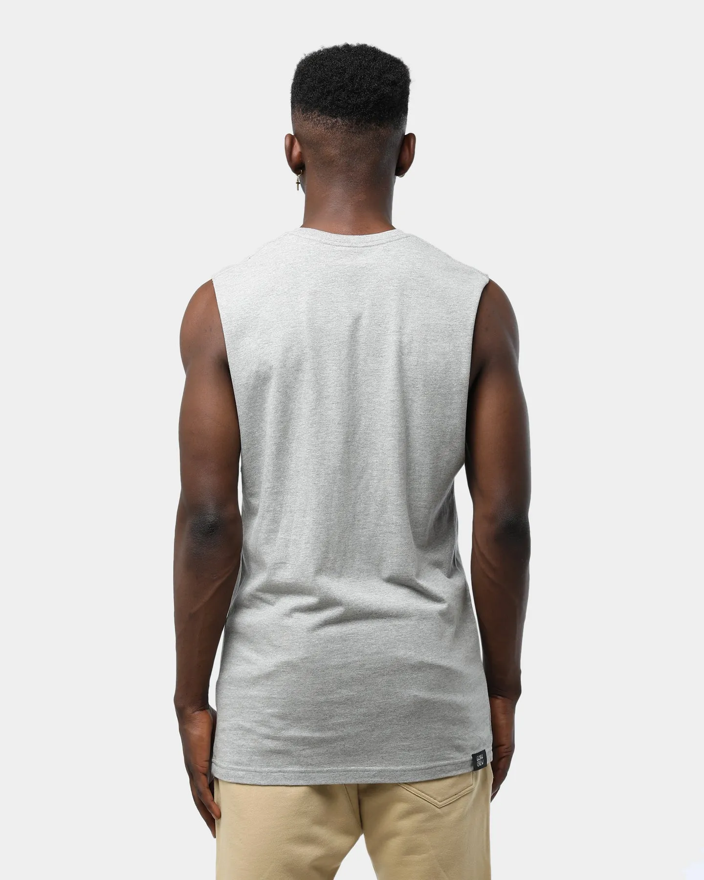 Goat Crew Smashed Muscle Tee Grey