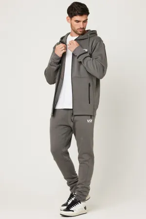 Harley Street Fleece Tracksuit - Dark Grey