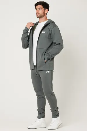 Harley Street Fleece Tracksuit - Gun Metal