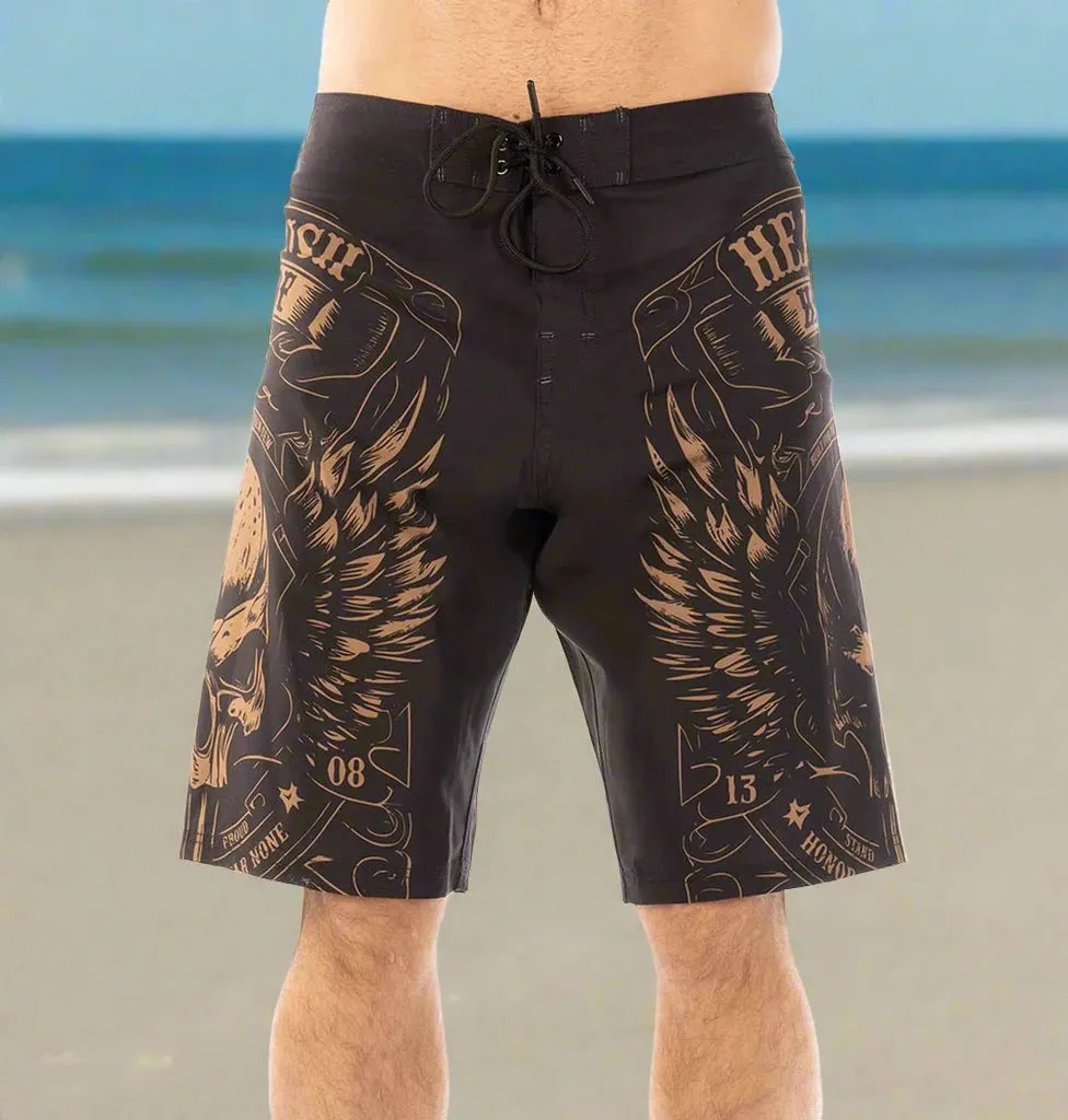 Headrush Men's Biker Wings Board Shorts